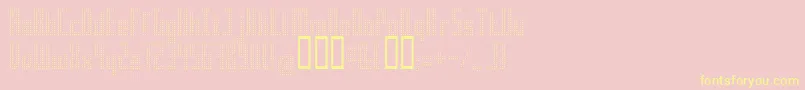 Superair Font – Yellow Fonts on Pink Background