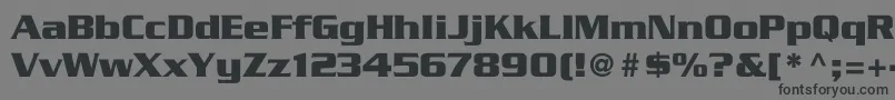 TrekGeneration1 Font – Black Fonts on Gray Background