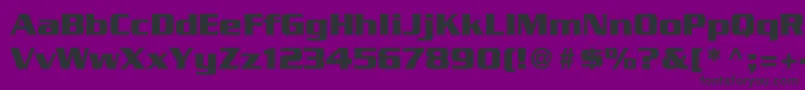 TrekGeneration1 Font – Black Fonts on Purple Background