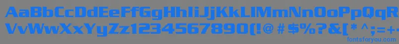 TrekGeneration1 Font – Blue Fonts on Gray Background