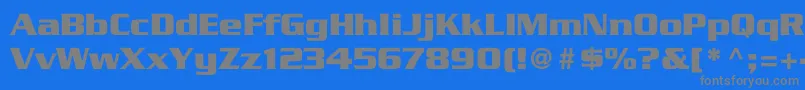 Police TrekGeneration1 – polices grises sur fond bleu