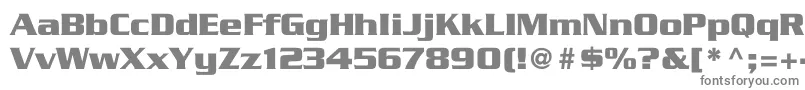 TrekGeneration1 Font – Gray Fonts on White Background