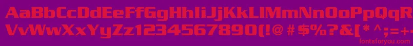 Więcej informacji o czcionce TrekGeneration1 Czcionka TrekGeneration1 – czerwone czcionki na fioletowym tle