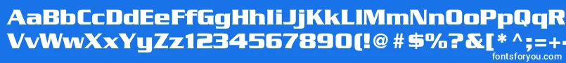 fuente TrekGeneration1 – Fuentes Blancas Sobre Fondo Azul