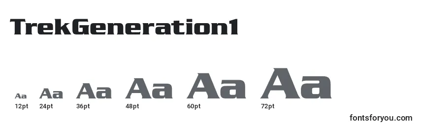 Размеры шрифта TrekGeneration1