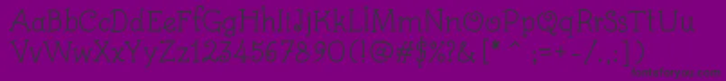 KidsBook Font – Black Fonts on Purple Background