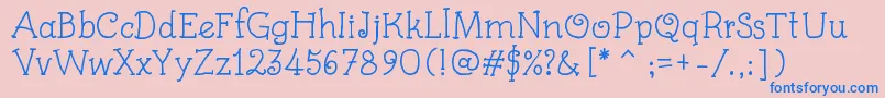 Más sobre la fuente KidsBook fuente KidsBook – Fuentes Azules Sobre Fondo Rosa