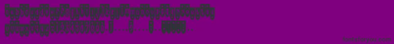 フォントPoptr – 紫の背景に黒い文字