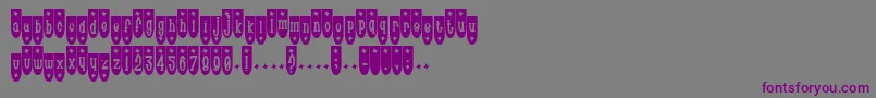 Poptr Font – Purple Fonts on Gray Background