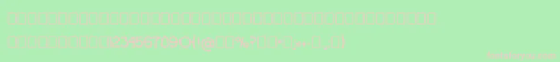 Шрифт OgradaNormal – розовые шрифты на зелёном фоне