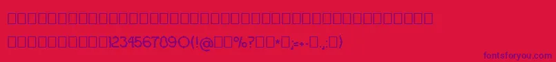 fuente OgradaNormal – Fuentes Moradas Sobre Fondo Rojo