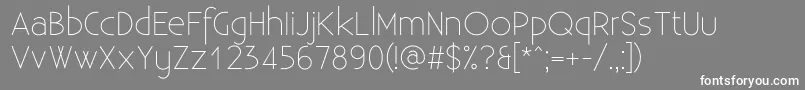 ExistenceLight Font – White Fonts on Gray Background