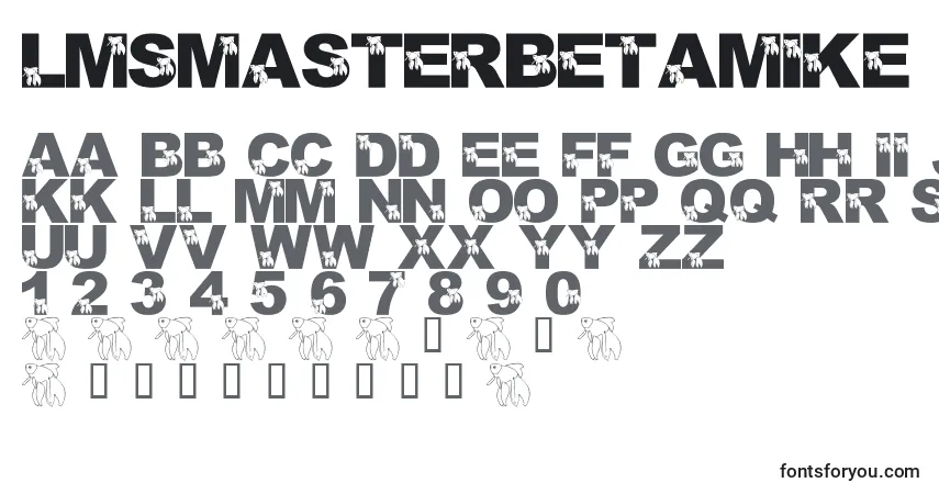 Czcionka LmsMasterBetaMike – alfabet, cyfry, specjalne znaki
