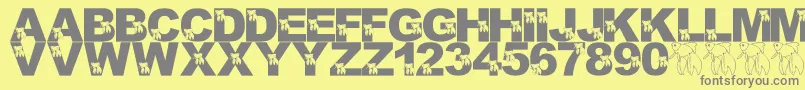 More about LmsMasterBetaMike Font LmsMasterBetaMike Font – Gray Fonts on Yellow Background