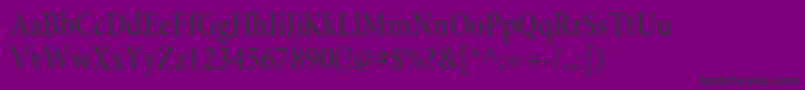 MinionproMediumcnsubh Font – Black Fonts on Purple Background