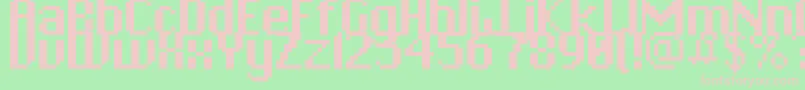 Pix ffy Font – Pink Fonts on Green Background