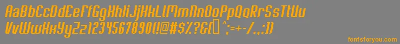 SoupertrouperOblique Font – Orange Fonts on Gray Background