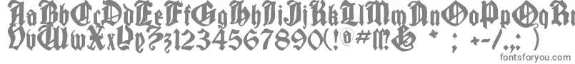 Шрифт Cantaragotica – серые шрифты