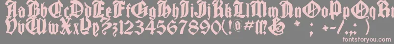 Cantaragotica Font – Pink Fonts on Gray Background