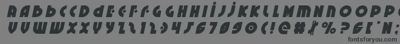 Neuralnomicontitleital-Schriftart – Schwarze Schriften auf grauem Hintergrund