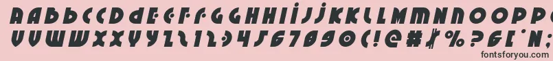 Neuralnomicontitleital Font – Black Fonts on Pink Background