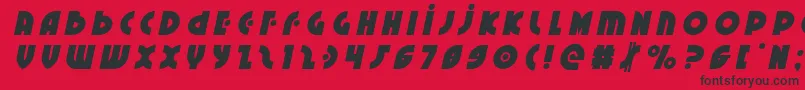 Neuralnomicontitleital Font – Black Fonts on Red Background