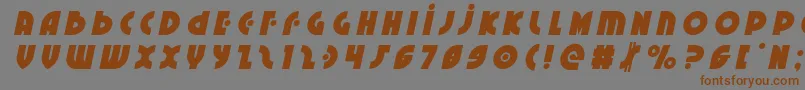 Neuralnomicontitleital-fontti – ruskeat fontit harmaalla taustalla