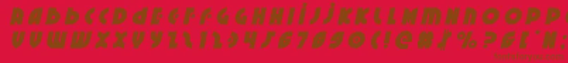 Neuralnomicontitleital-fontti – ruskeat fontit punaisella taustalla