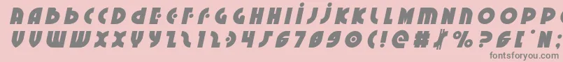 Neuralnomicontitleital Font – Gray Fonts on Pink Background