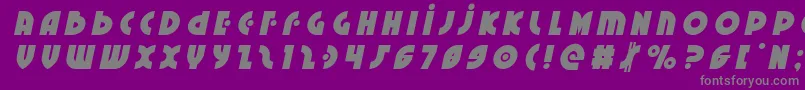 Neuralnomicontitleital-fontti – harmaat kirjasimet violetilla taustalla