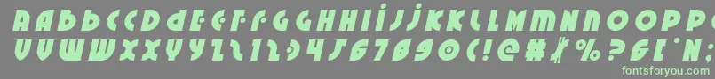 Neuralnomicontitleital-fontti – vihreät fontit harmaalla taustalla