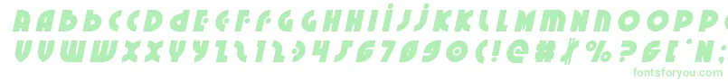 Шрифт Neuralnomicontitleital – зелёные шрифты