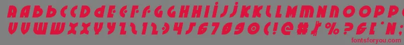 Neuralnomicontitleital Font – Red Fonts on Gray Background