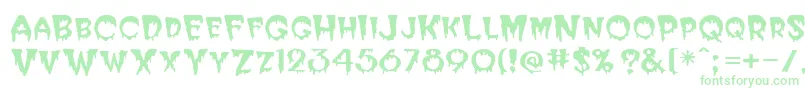 Horror Font – Green Fonts