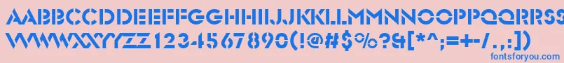 Glasersted Font – Blue Fonts on Pink Background