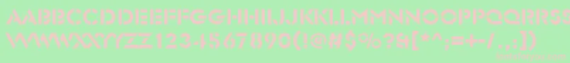 Glasersted Font – Pink Fonts on Green Background