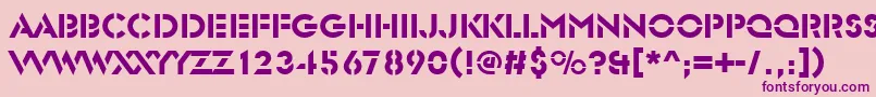 Glasersted Font – Purple Fonts on Pink Background