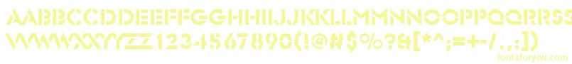 Glasersted-Schriftart – Gelbe Schriften