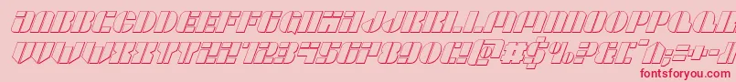 Leaguewars3Dital Font – Red Fonts on Pink Background