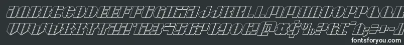 Leaguewars3Dital Font – White Fonts on Black Background