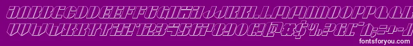 Leaguewars3Dital Font – White Fonts on Purple Background