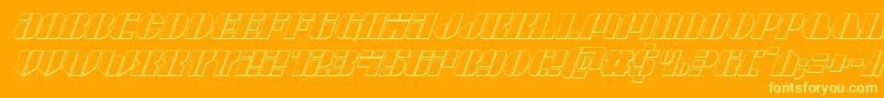 fuente Leaguewars3Dital – Fuentes Amarillas Sobre Fondo Naranja