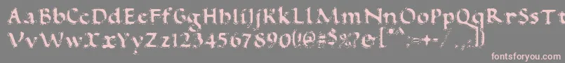 VtcAntiquefizzReguar-Schriftart – Rosa Schriften auf grauem Hintergrund