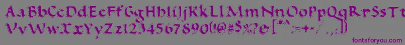 VtcAntiquefizzReguar Font – Purple Fonts on Gray Background