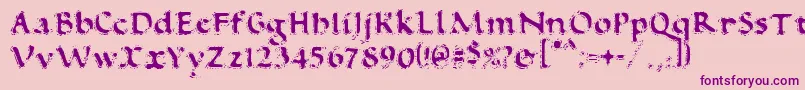 VtcAntiquefizzReguar-Schriftart – Violette Schriften auf rosa Hintergrund