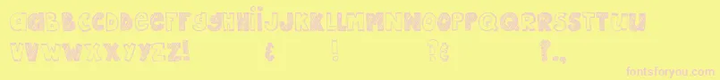 MtfEpic Font – Pink Fonts on Yellow Background