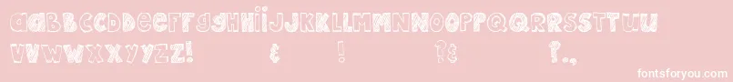 MtfEpic Font – White Fonts on Pink Background