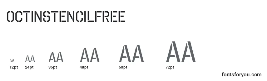 OctinStencilFree Font Sizes