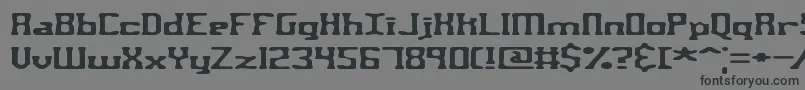 AspartameBrk Font – Black Fonts on Gray Background