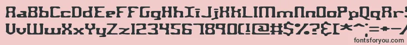 AspartameBrk Font – Black Fonts on Pink Background